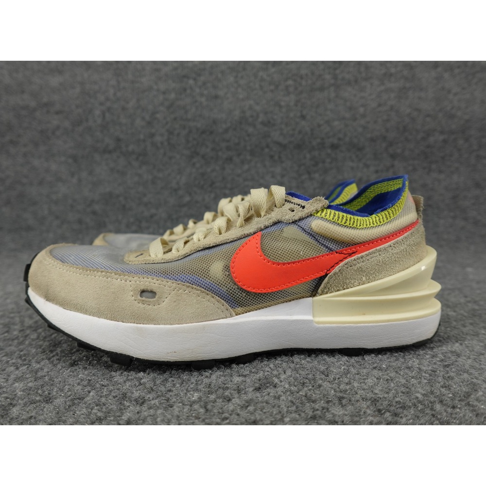 Nike Waffle One Mens Summit White Hyper Crimson DC2533-101‎ Sneakers Size 6